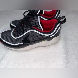 Nike Black and Red Mesh Sneakers
